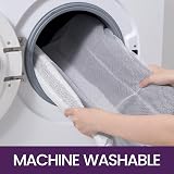 DEXI Bath Mat 60 x 90 cm Grey Extra Soft Microfiber Non-Slip view 6