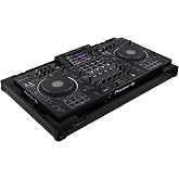 Odyssey Cases Black Label Low Profile Case for Pioneer DJ XDJ-XZ | High-Density Foam Protection with Rubber Feet, Recessed Latches &amp; Handles for Mobile DJ Equipment Transport