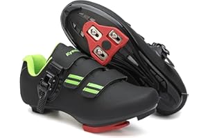 KYEDOO Mens Womens Cycling Shoes Compatible with Pelaton Bike Shoes Road Bike Shoes Riding Bicycle Pre-Installed with Delta Cleats Clip Indoor Outdoor Pedal