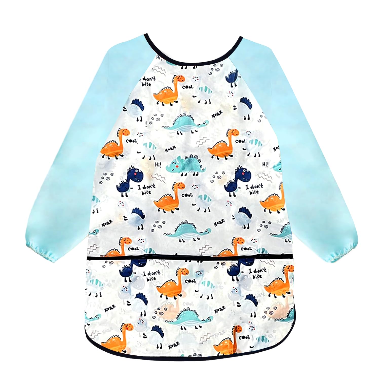 LECTNORE Kids Aprons for Painting Kids Art Smock Waterproof Painting Apron Long Sleeve for Children's Art Smock with Pockets for Cooking Eating(1pc-Age 3-8)