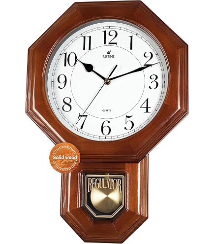 Amazon.com: Seiko Clock RQ325B Analog Wall Clock, Chime & Strike