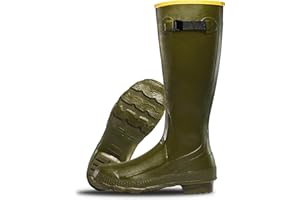 LaCrosse Grange Rubber Hunting & Work Boots for Men - Waterproof ZXT Rubber, with Adjustable Fit Strap, EVA Footbed, and Slip-Resistant Outsole