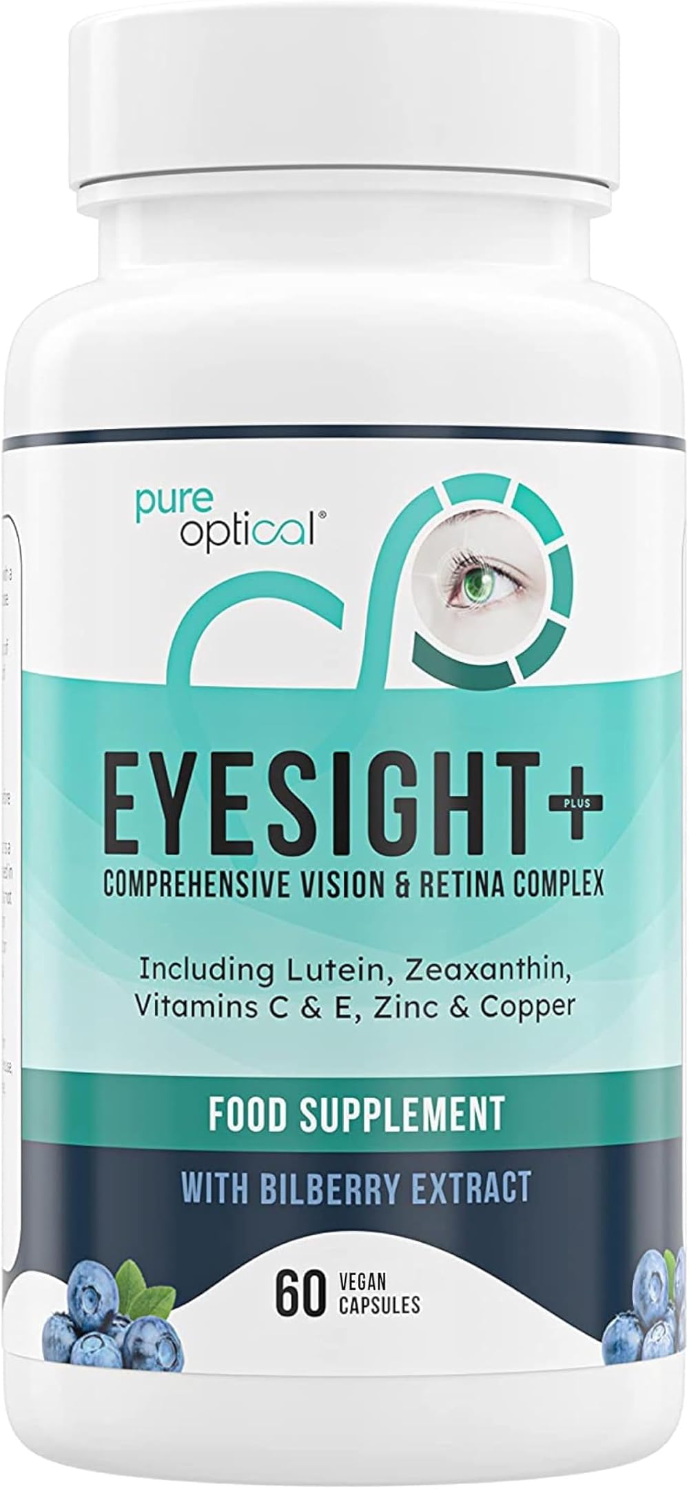 Pure Optical Eyesight Plus AREDS2 Eye Supplement 60-Day Vegan Capsule
