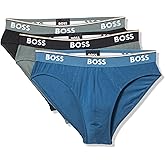 BOSS Women's 3-Pack Bold Logo Solid Briefs