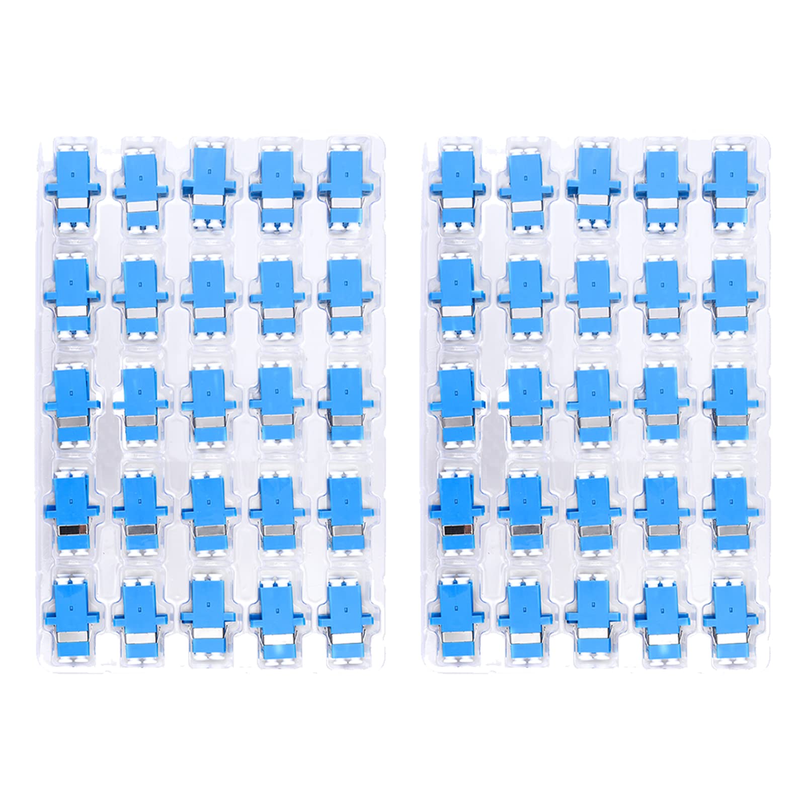 fyboptwu - 50 pcs LC Fiber Optic Coupler Adapter LC