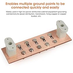 Pure Copper Ground Bar Kit- Adjustable Wall Mounted