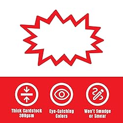 Starburst Signs with Stickers 200pcs | Sale Price