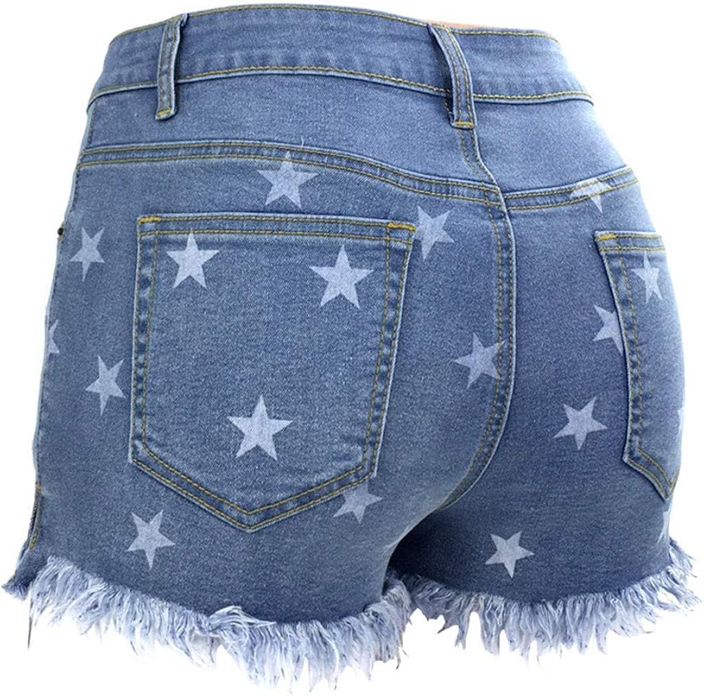 jean shorts with stars on them