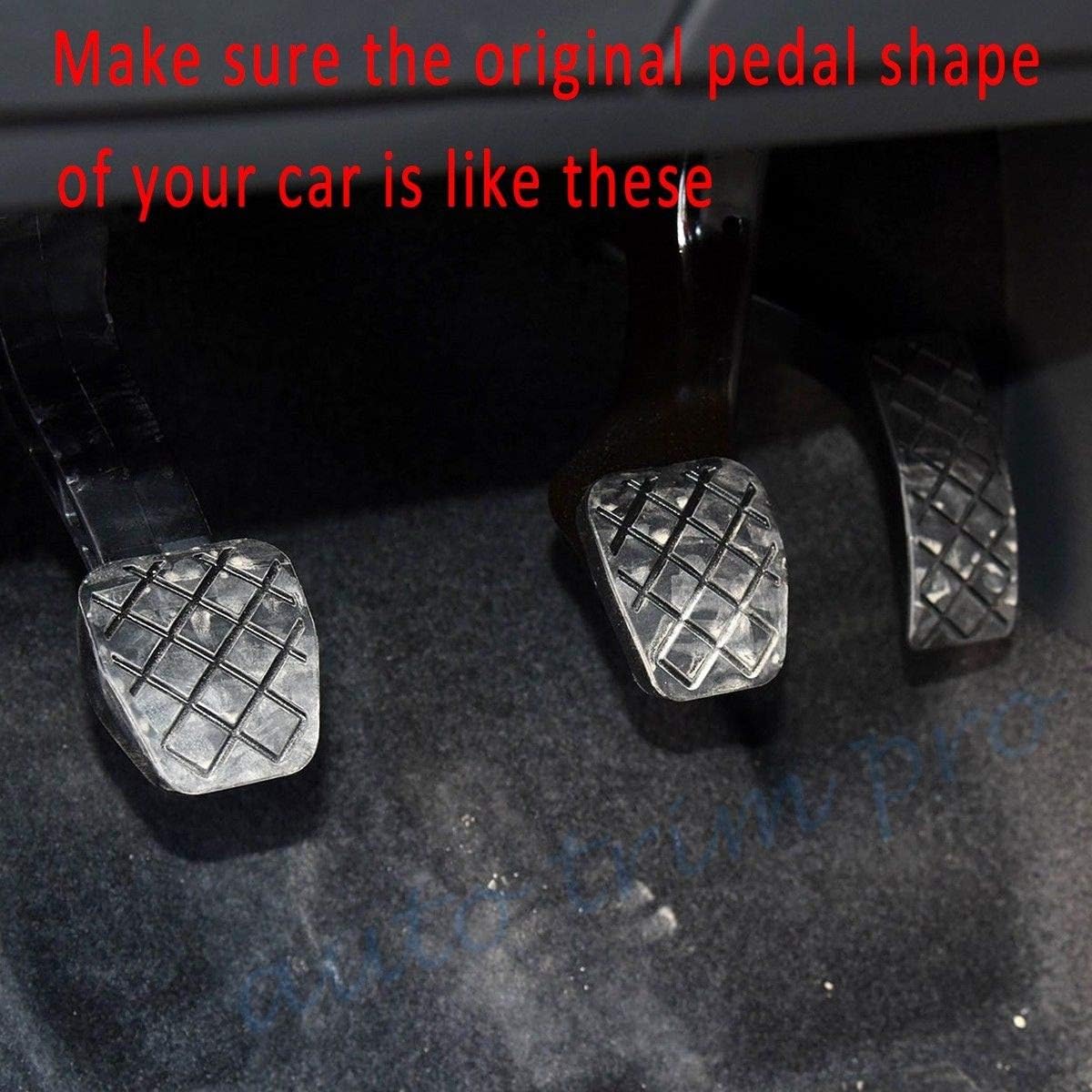 Bestlovey.trim Cover Foot Fuel Accelerator Gas Clutch Brake Pad Pedal Cover For VW Golf7 MK7 GTI Accessories