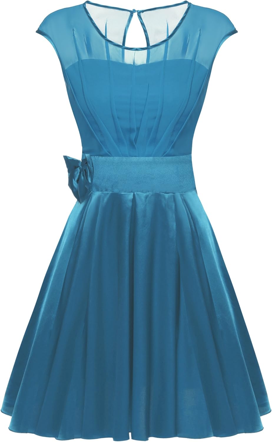 women's light blue cocktail dress