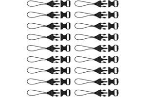 SUPVOX 50pcs 10mm Mini Detachable Plastic Buckles for Straps Quick Release Clip Small Travel Bag Phone
