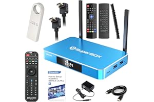 XCCTI Authorized Seller: Super S 6-MAX with Voice Remote, 128GB USB Flash Drive, Voice Remote Keyboard, Angled HDMI Cabel, Instruction Manual