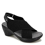 JBU by Jambu Women's Alyssa Wedge Sandal, Black, 9