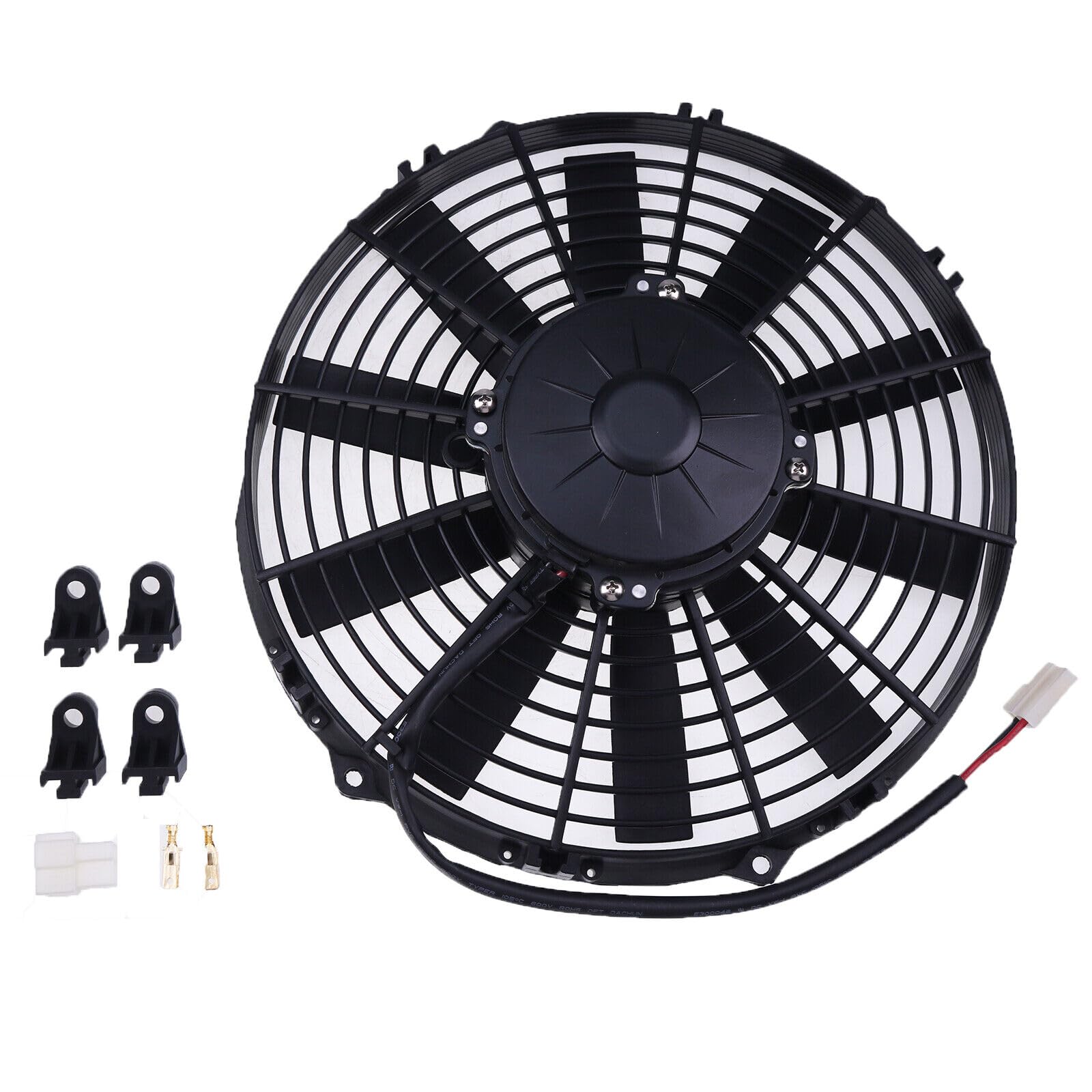Photo 1 of LSSOCH New Electric Puller Fan VA09-AP50/C-27A 11"S/12V Compatible with Spal 30101500
