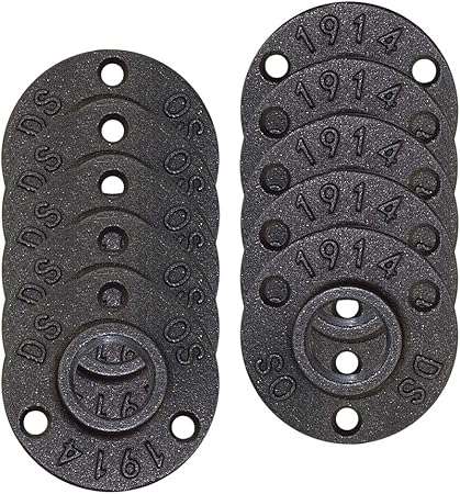 10pcs 1 2 Inch Floor Flange Pipe Gpower Industrial Iron Black