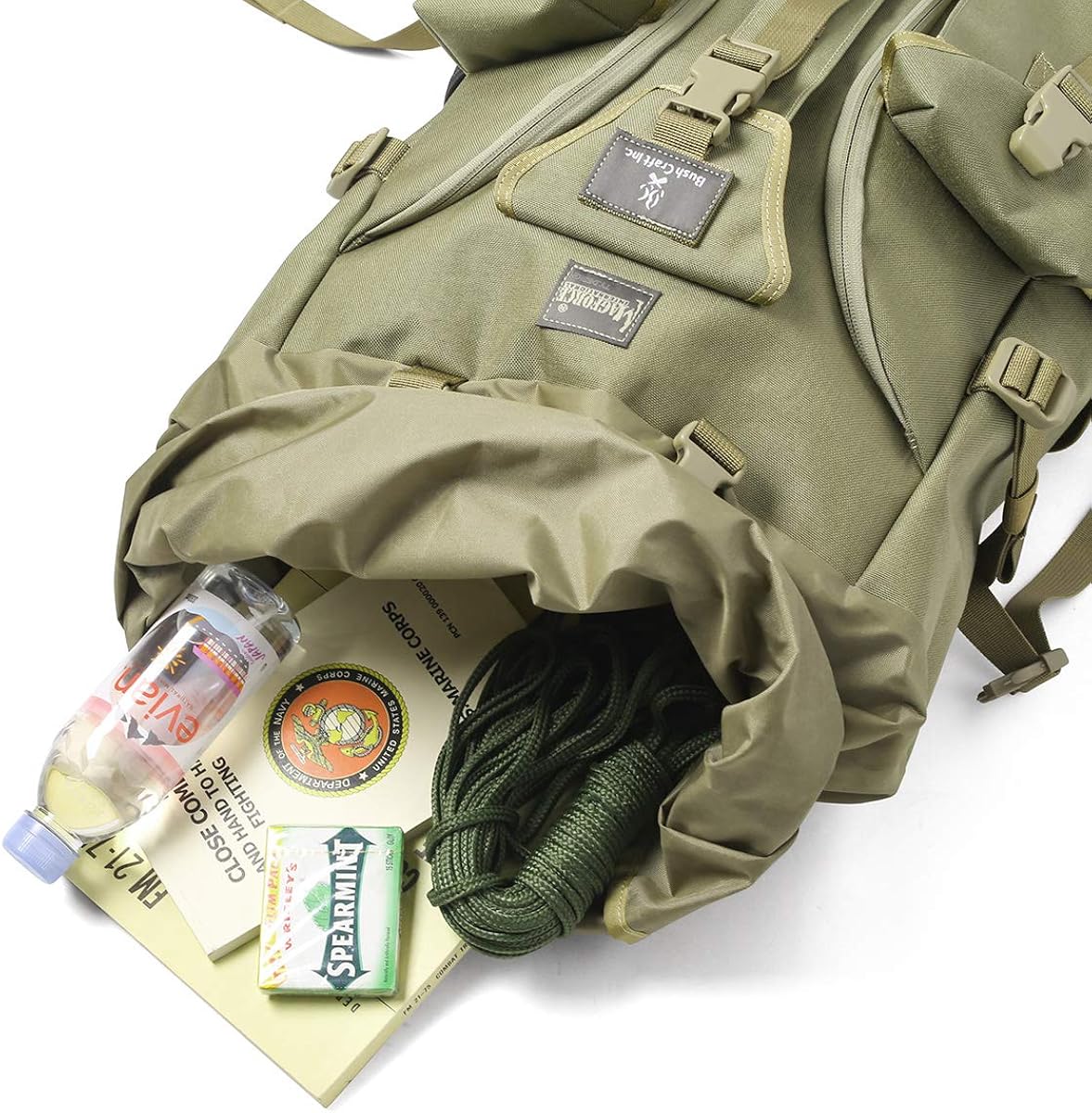 Amazon Magforce Bush Craft Inc 日本限定生産 ブッシュクラフトバックパック Mf 0558 リュックサック クーポン対象外 ワンサイズ Khaki Foliage Magforce マグフォース リュック バックパック