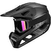 ILM Full Face Mountain Bike Helmet ASTM CPSC Adult with Adjustable Visor for MTB BMX Model HT58