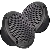 3” Water Resistant Speakers Dual Cone 50 Watts for Marine, RVs, & Hot Tubs Grills Included - Pair