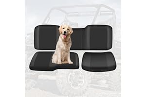 CEMOFE UTV Seat Cover for Polaris Ranger 1000 2020-2025/Polaris Ranger XP 1000 2017-2021, Split Bench Seat Covers Heavy Duty 1680D Waterproof UTV Seat Cover Set(3 PCS)