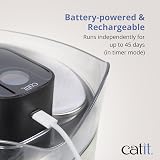Catit PIXI Cordless XL Stainless Steel Water Fountain with UVC Filter view 7