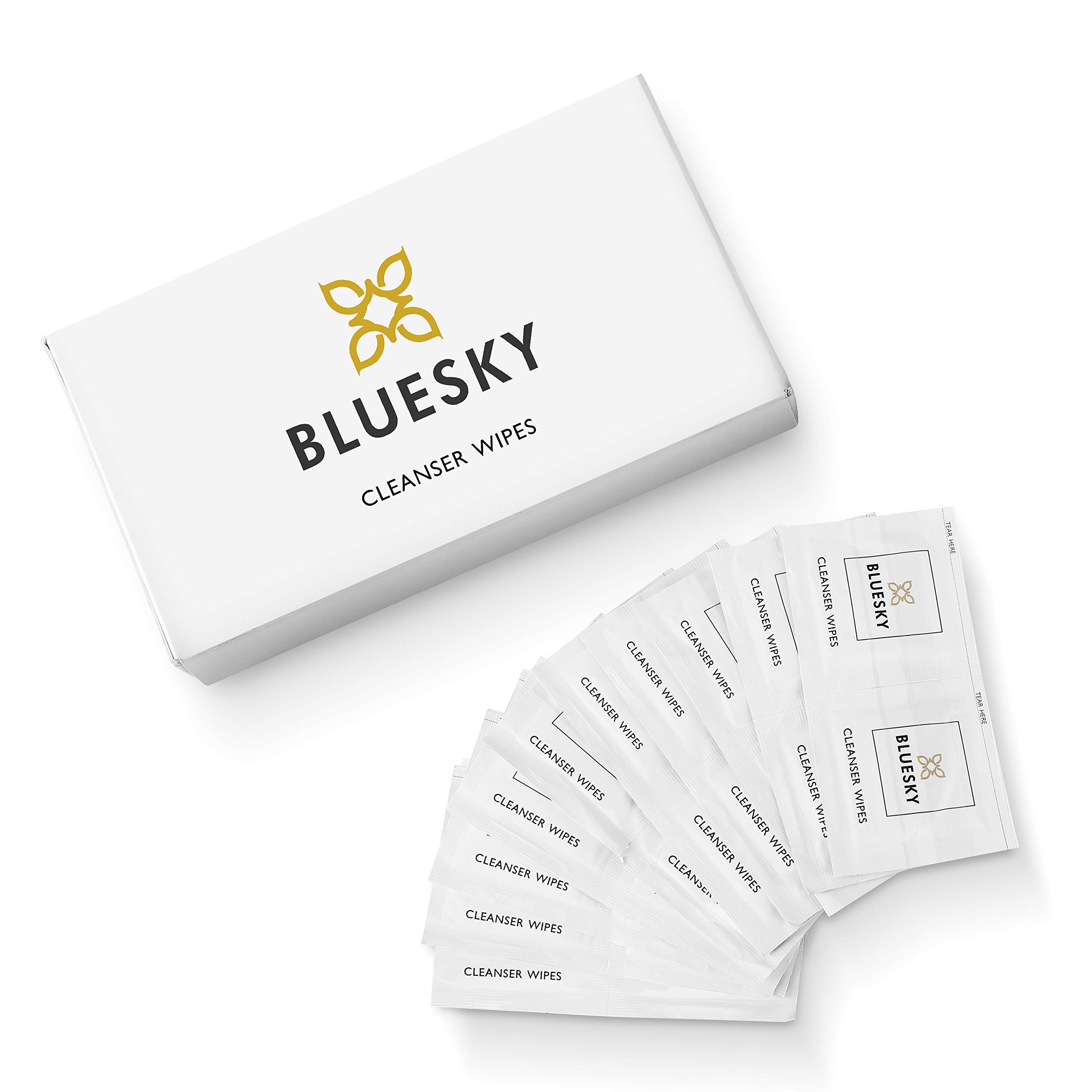 Bluesky 100 Cleanser Wipes for Gel Polish Nail Prep & Sticky Residue Remover, Removes Tacky Layer of UV LED Gel Nails