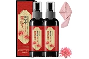 PEOCRYY Saffron Hair Blackening Spray, Herbal Black Hair Spray, Saffron Hair Spray, Natural Plant Saffrons and Polygonum Multiflorum Essence Spray, Improve Dryness and Frizz, For All Hair Types