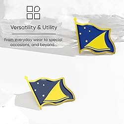 Tokelau Flag Lapel Pin - Enamel Metal National
