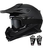 Amazon.com: ILM Adult Dirt Bike Helmets Motocross ATV Dirtbike BMX MX  Offroad Full Face Motorcycle Helmet, DOT Approved Model 128S (Matte Black,  Adult-Medium) : Automotive
