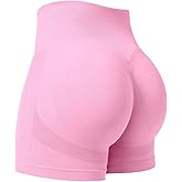 YEOREO Professional Women Workout Shorts 3.6" Scrunch Shorts Seamless High Waisted Contour Gym Yoga Biker Shorts