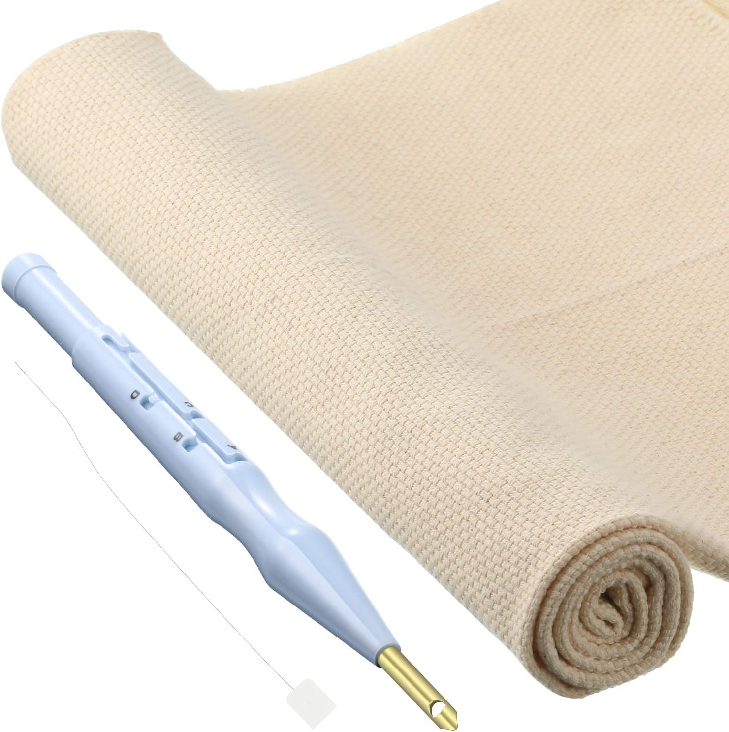 26.4 x 19.3 Inch Punch Needle Cloth Needlework Linen Fabric Needle Embroidery Fabric