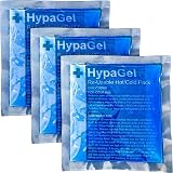 Safety First Aid Group HypaGel Reusable Hot/Cold Pack – Pack of 3