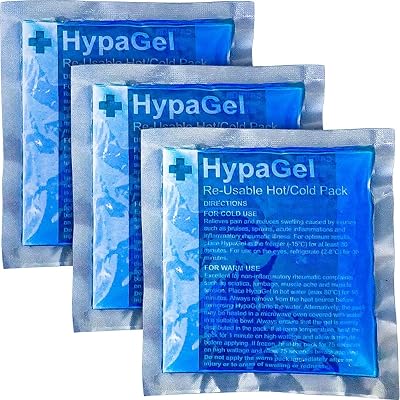 Safety First Aid Group HypaGel Reusable Hot/Cold Pack – Pack of 3