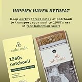 Calmveda Patchouli Incense Sticks 80 Pack Charcoal Free Organic Relaxation view 3