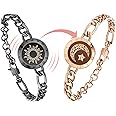 TOTWOO Touch Bracelets for Couples, Vibration & Light up for Love Couples | Long Distance Relationship Gifts for Girlfriend Bluetooth Pairing Jewelry