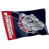 Desert Cactus Gonzaga University GU Flag - 3 x 5 Feet Bulldogs Banner, Indoor/Outdoor Durable Fabric, 100% Polyester Design (Style Team Name)