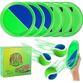 Bufeeaye Outside Toys for Kids Ages 4-8 - Toss and Catch Ball Set, Kids Outdoor Games Yard Games for Kids and Adults with 6 Paddles and 3 Balls Toys for 3 4 5 6 7 8 Year Old Boys Girls Birthday