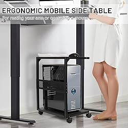 Bfttlity PC Stand Computer Tower Stand 2-Tier Metal