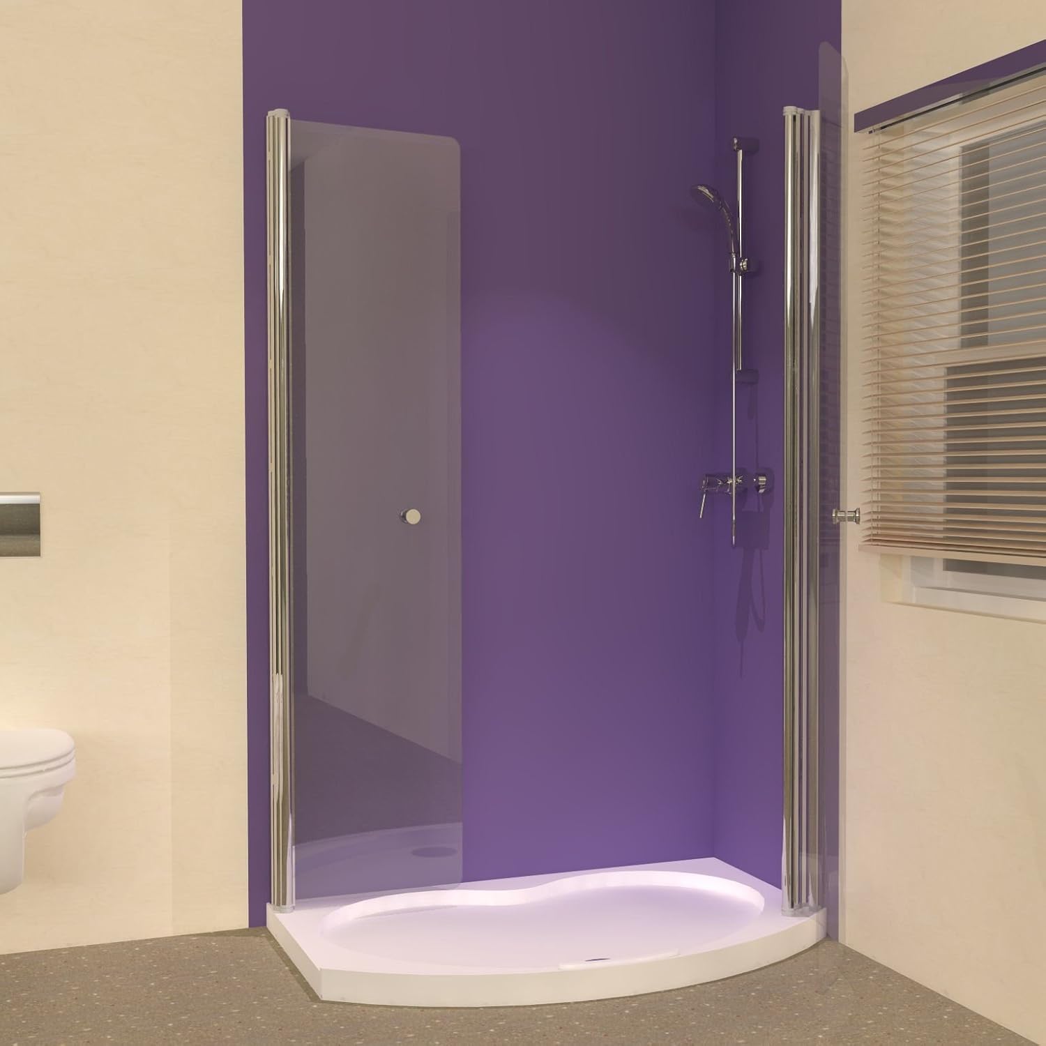 Small Bathroom Ideas Uniarc Hinged Walk In Shower Enclosure With Tray Amazon Co Uk Diy Tools