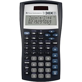 TI-30XIIS Scientific Calculator Texas Instruments, Black | Two-line calculator; Statistics and Advanced Scientific Functions