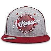 The Game NCAA Licensed, Arkansas Razorbacks Flat Brim Snapback Hat