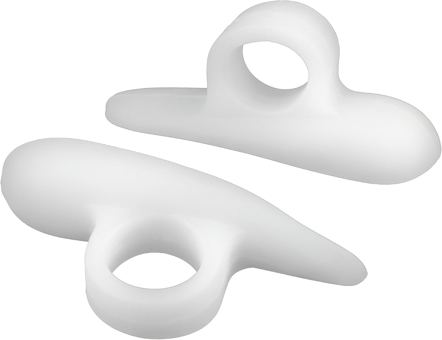 Pro 11™ 1 pair Toe Crests 100% Gel - Helps Hammer, Claw and Mallet Toes. Pair, white - Image 3