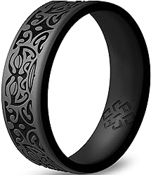 Knot Theory Warrior of Wisdom Silicone Ring in Dark