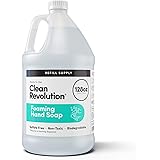 Clean Revolution Foaming Hand Soap Refill Supply Container. Ready to Use Formula. Spring Air Fragrance, 128 Fl. Oz