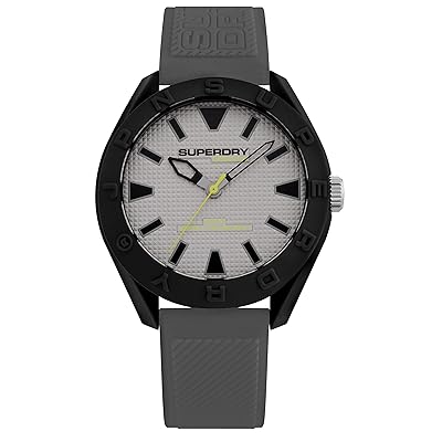 Superdry Quartz Watch Grey Silicone Strap, Model Bahrain Ubuy