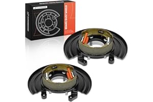 A-Premium Rear Driver and Passenger Loaded Parking Brake Backing Plate Assembly Compatible with Ford Models - F-250 F250 1999