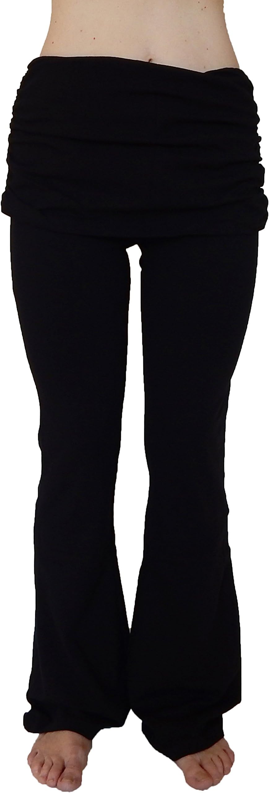 BASIC HOUSE Women's Skirted Long Stretch Yoga Pants S-M-L