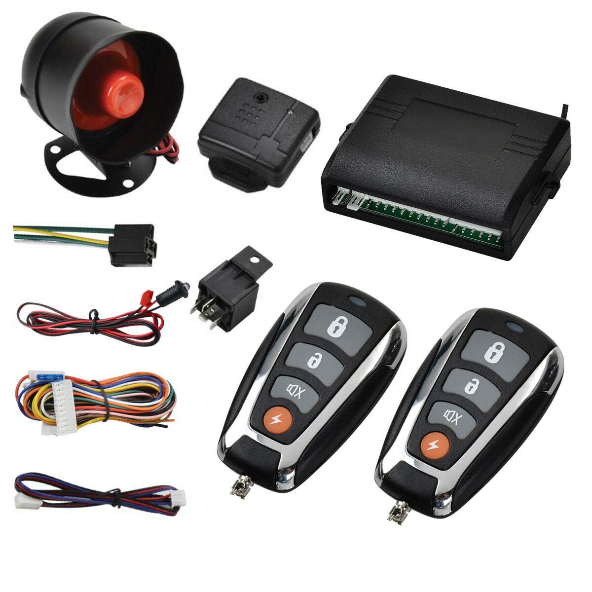 MASO Car Universal Auto Remote Central Lock Kit, S02, High Noise Level, 1 Remote Control, for Car