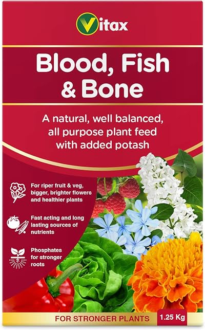 Vitax Blood Fish and Bone Organic Fertiliser 1.25kg Slow Release