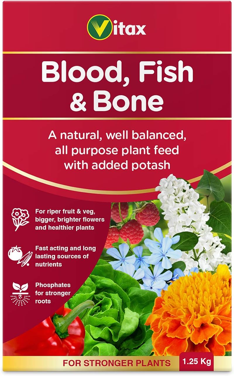 Vitax Blood Fish and Bone Organic Fertiliser 1.25kg Slow Release