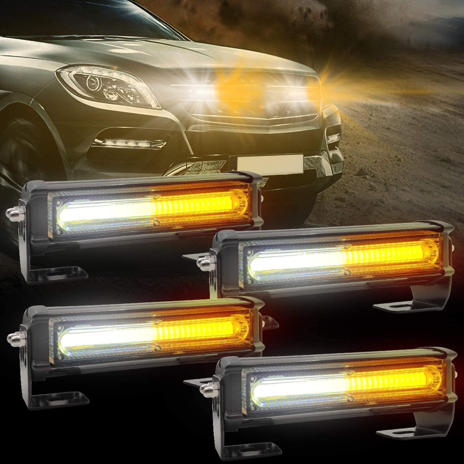 Mua LED Emergency Strobe Lights for Vehicle Trucks, 4 in 1 LED 32W 12 ...